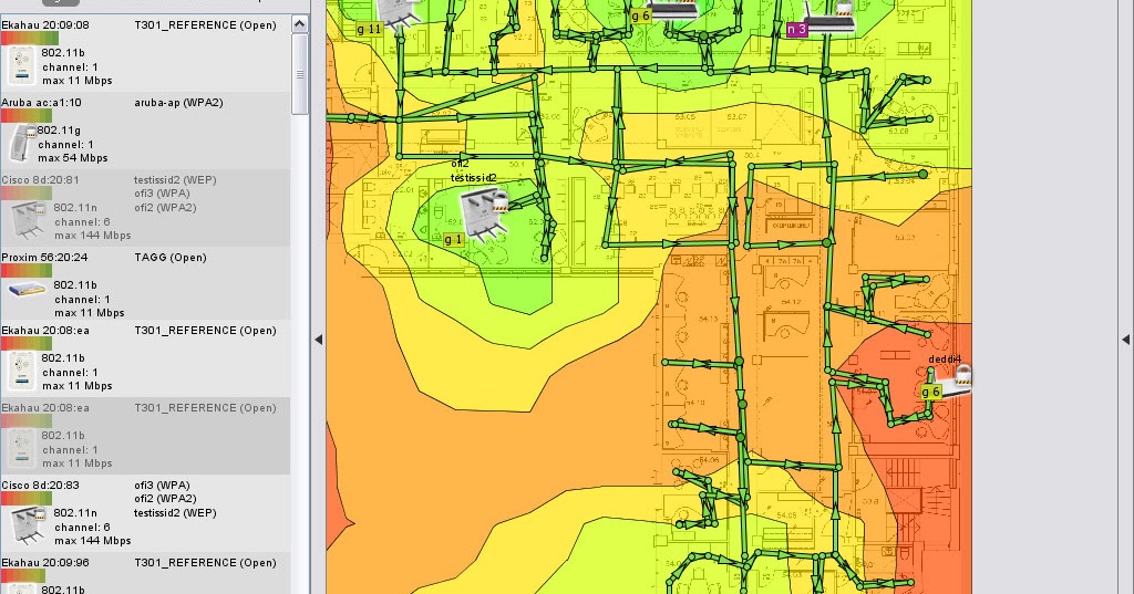 Network mapping software freeware | Ekahau HeatMapper | Free download